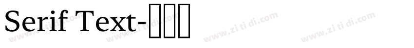 Serif Text字体转换